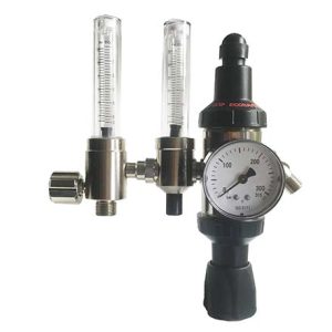 Þrýstijafnari Argon/mix Ecosaver+ 2 flæðiglös ESAB